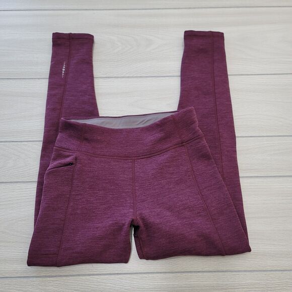 Title Nine Leggings Size Small Purple Fleece Lined Athleisure Outdoors Comfy - Picture 10 of 11